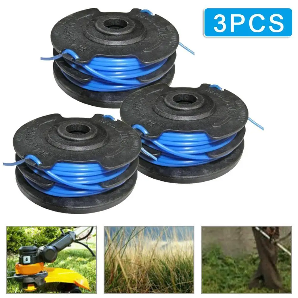 

3Pcs Lawn Mower String Replacement Thread Spool For WOLF GT840 GT850 GT-F10 From Bjh 2013 9306821 Garden Accessories