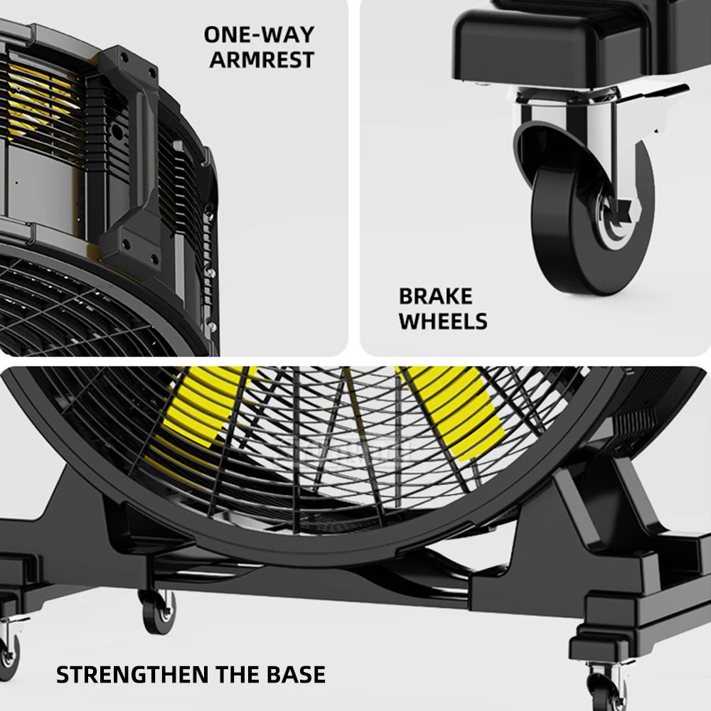 Ventilador de energía de fábrica, Ventilador Industrial de alta potencia, Ventilador de suelo, Ventilador de circulación de aire móvil de viento grande