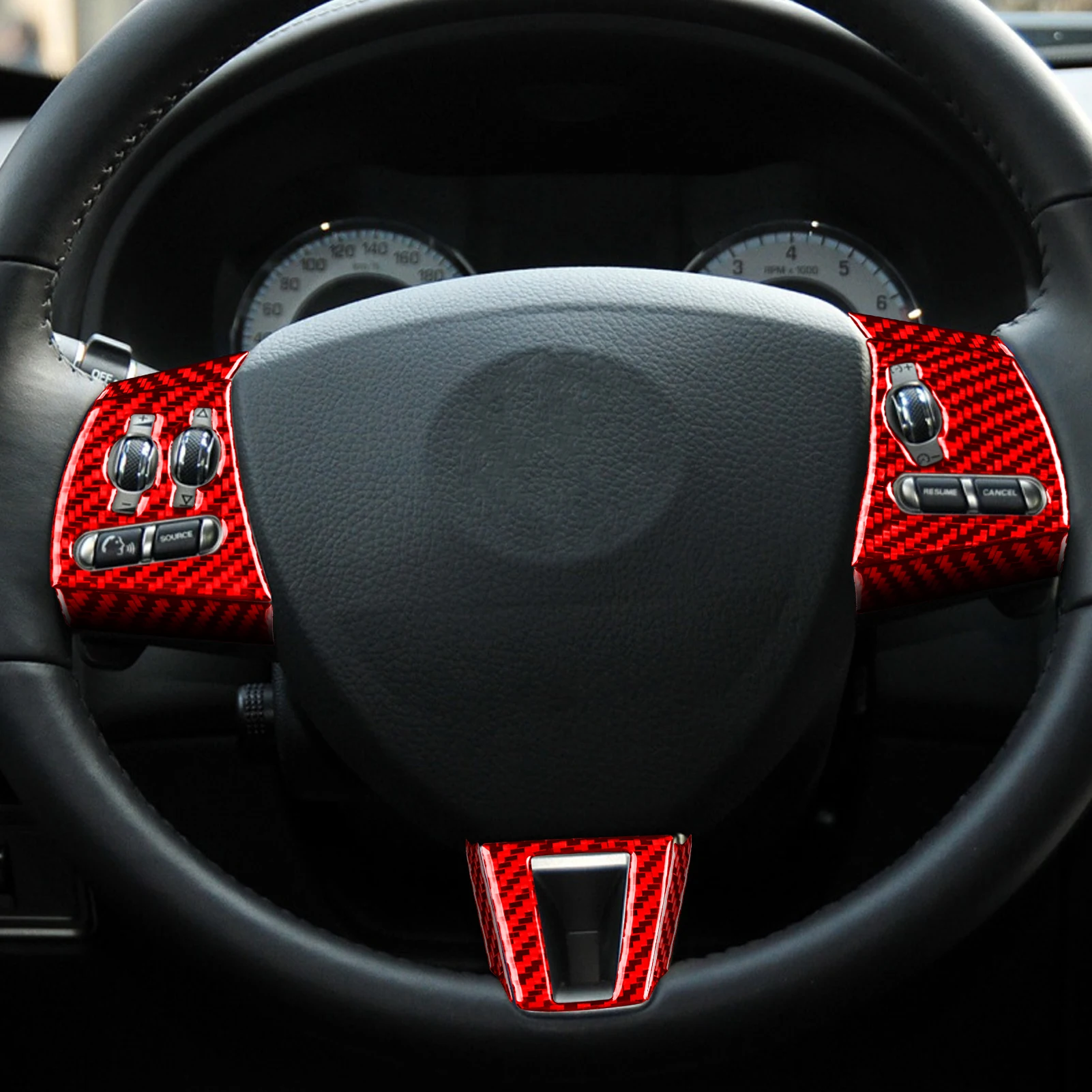 For Jaguar XF 2008 2009 2010 2011 Carbon Fiber  Steering Wheel Kit  Car Interiors Trims Accessories Decorations Stickers - view 2