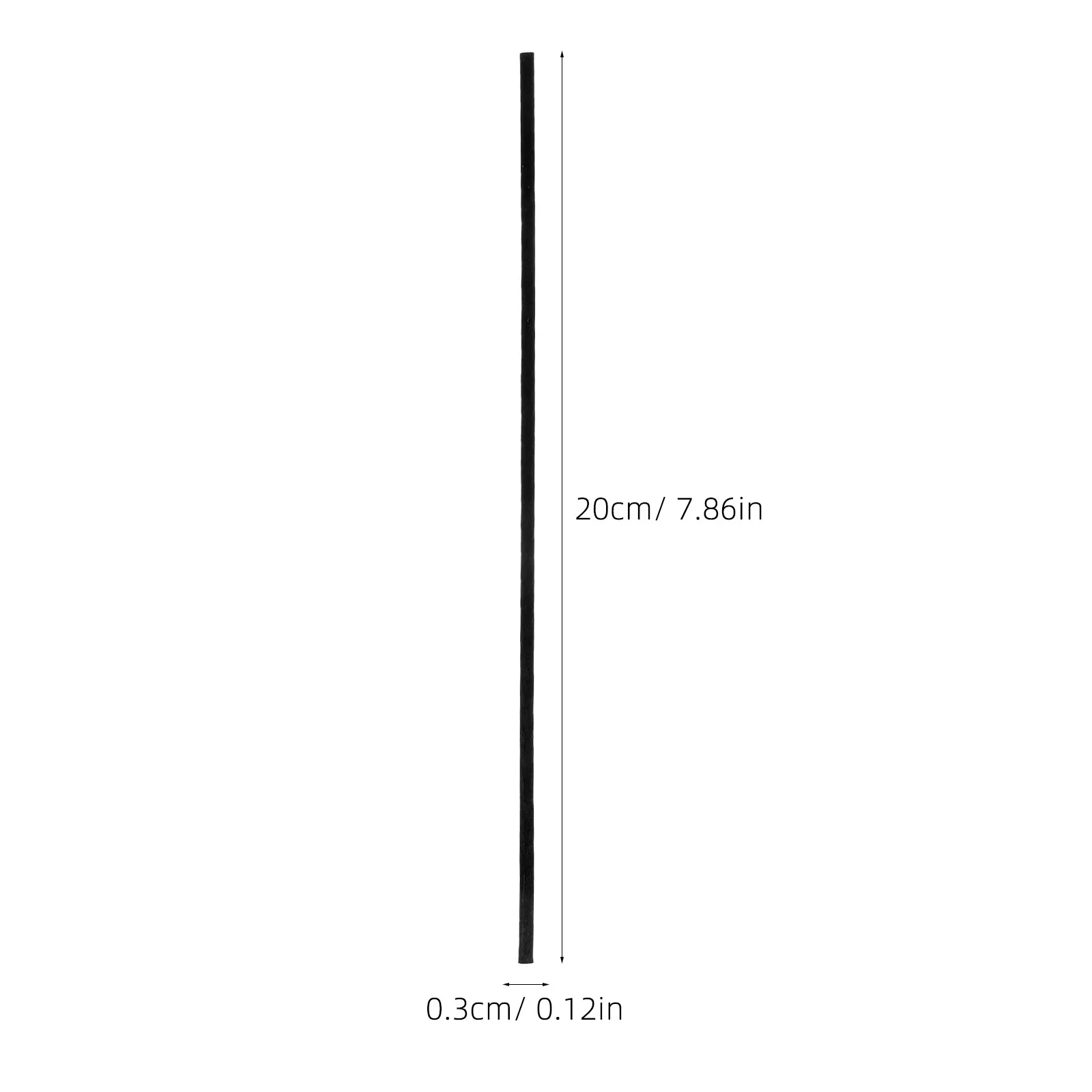 100Pcs Fiber Reed Diffuser Sticks Black for Essential Oil Diffuser Replacement Rod Aromatherapy Scent Sticks Home Office