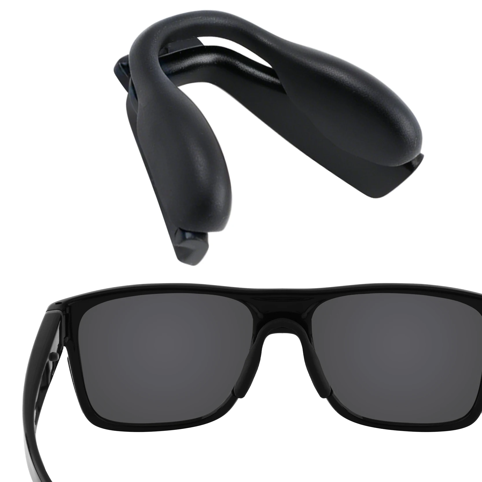 Силиконовые сменные накладки на нос SunglassDoctor с черной основой для очков Oakley Crossrange OO9361