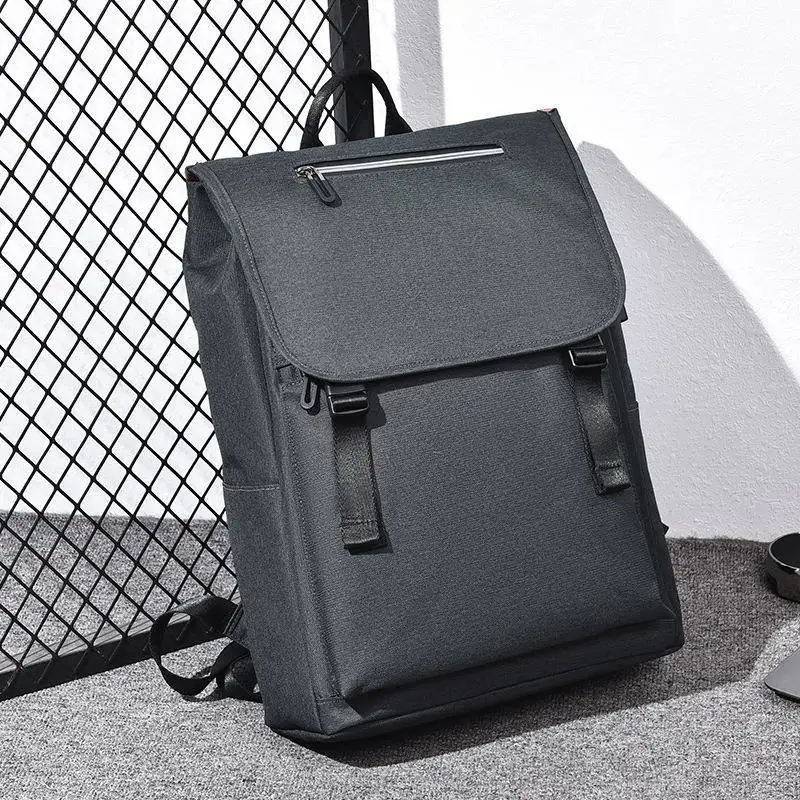 New Men's Fashionable Versatile Simple Large Capacity 156 Inch Laptop Backpack Travel Bag Unisex Waterproof Shoulder Bag
