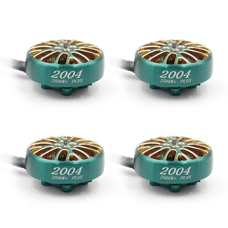 4PCS 2004 1800/2500/3000KV 3-6S Brushless Motor 12x12mm for FPV 3.5-5 inch Racing Drone
