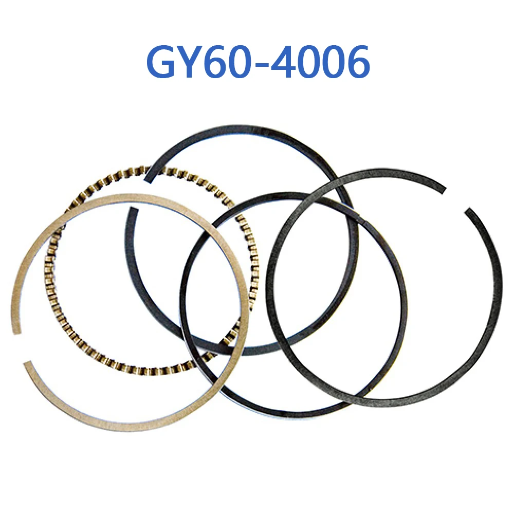 GY60-4006 GY6 60cc Piston Ring (44mm) For GY6 50cc 4 Stroke Chinese Scooter Moped 1P39QMB Engine