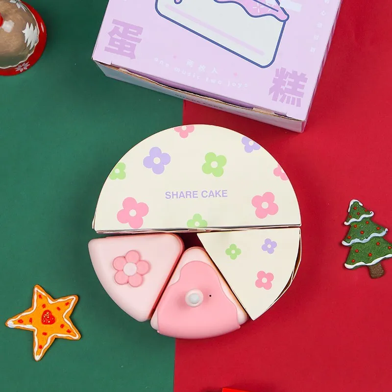 MARtube Share Cake TWS Bluetooth Speaker Electronic Candle Nightlight Wireless Speaker Sound Recorder Birthday Gift for Girl view 3