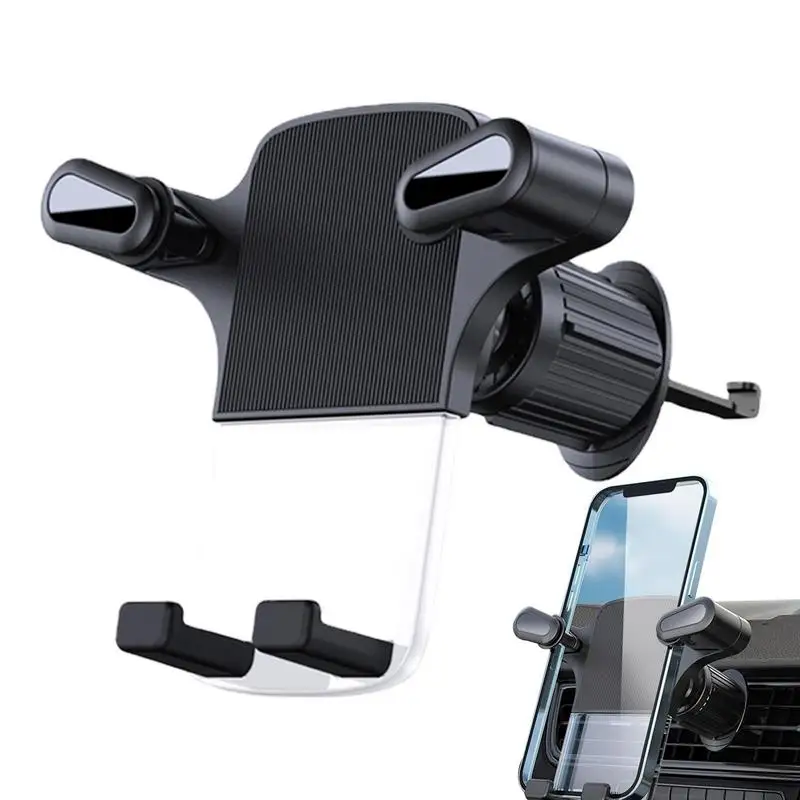 Universal Car Phone Clip Holder Mobile Phone Stand 360 Rotation Upgrade Jaw Arm Triple Lock Single Key Operation Ball Joint For