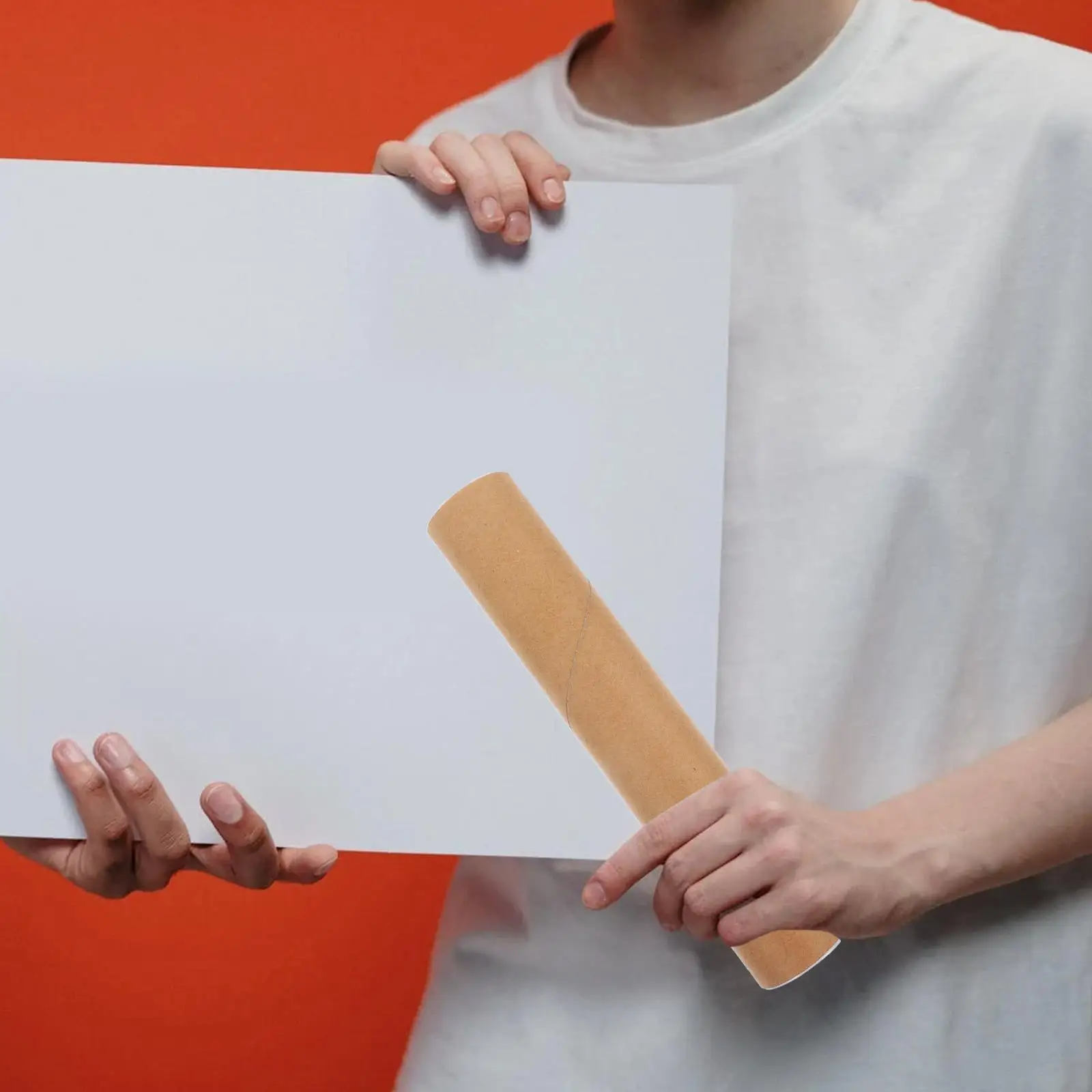 5 Pcs Poster Carrier Tube Postal Administration Posters Paper Tubes Abs Cardboard