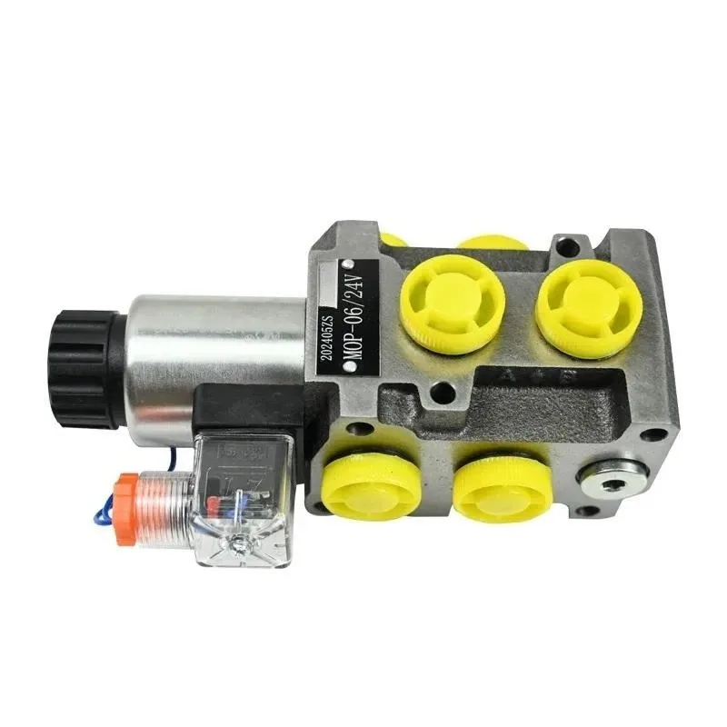 Modified Wood Clamping Hoist Six Way Hydraulic Solenoid Valve MOP 6 2 Circuit Selection Walking Oil Pressure Valve For