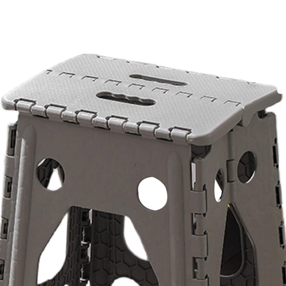 400 رطل قدرة كرسي بلا ظهر قابل للطي البلاستيك عدم الانزلاق للطي خطوة البراز في الهواء الطلق كرسي تخييم مقعد المحمولة سميكة مسند القدمين