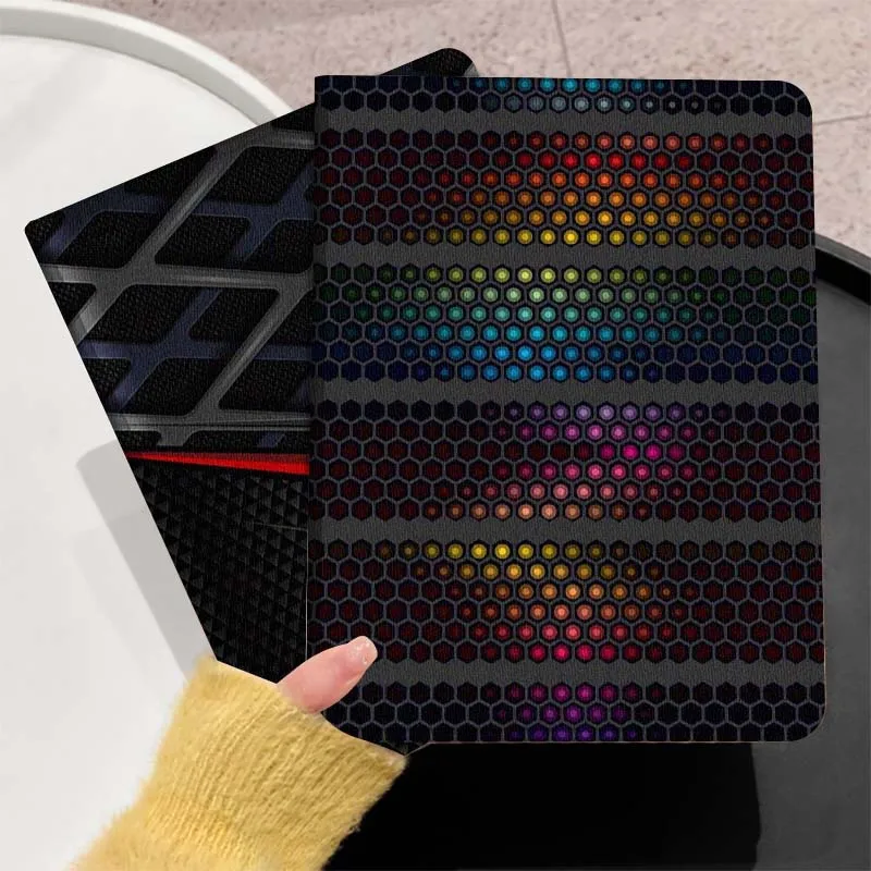 

Cool Hexagon Colorful For Huawei MediaPad T5 T10s M6 M5Lite SE Honor Tab 5 6 7 V7 V8 X8a X9a Pro Soft Tablet Case Gift