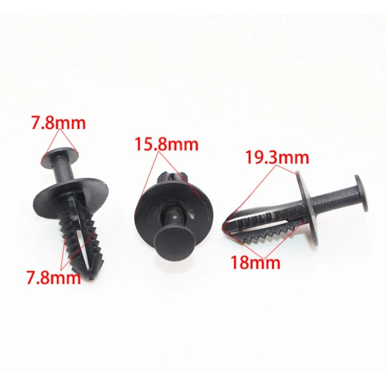 10-500X Auto Plastic Rivets Trim Panel Wheel Arch Mudguard Screws For Mercedes Benz Fender Liner Push-Type Snaps Fastener Clips