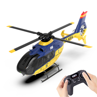 YXZNRC F06 EC135 RC Helicopter 2.4G 6CH 6 Axis Gyro Model 1:36 Scale RTF Direct Drive Brushless Roll Flybarless Aircraft Toys