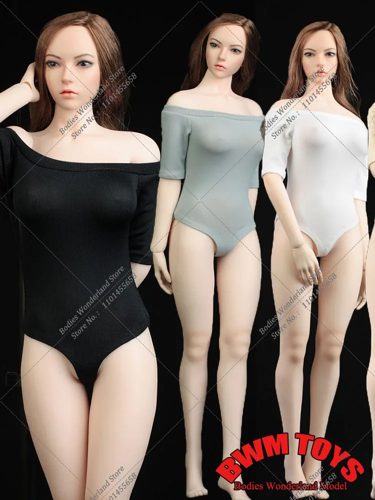 VORTOYS-Body ajustado con hombros descubiertos para mujer, bañador Sexy de una pieza, Top de punto ajustado, modelo fir de 12 pulgadas, cuerpo de figura de acción, 1/6