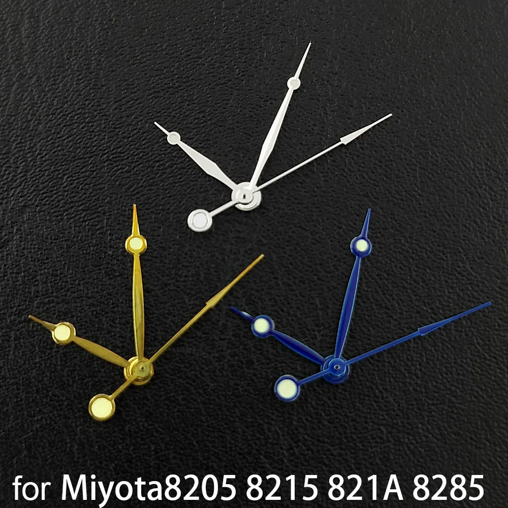 14,5 mm Silber-Gold-Blau Uhrenzeiger C3 Grün Leuchtend Uhrenzubehör für Miyota 8215 821A 82-Serie Uhrenteile Zubehör – Detail 8