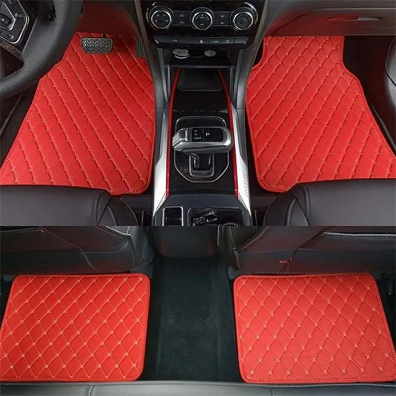 Universal Made Car Floor Mats for BMW 3GT 5GT I3 M2 M3 M4 M5 M6 Leather Personalized Foot Mat All Weather Automotive Carpet Pad