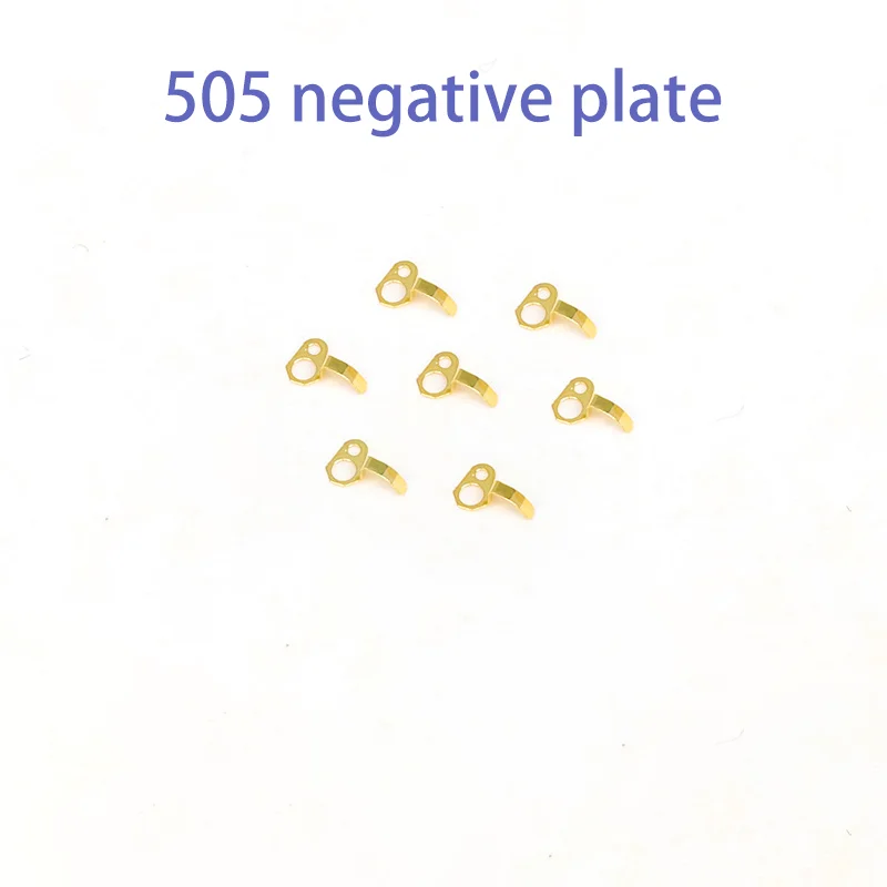 อุปกรณ์เสริมสำหรับนาฬิกาแผ่นลบเหมาะสำหรับ505ควอตซ์ชิ้นส่วนซ่อมนาฬิกาที่โค้งงอเป็นลบสำหรับขา