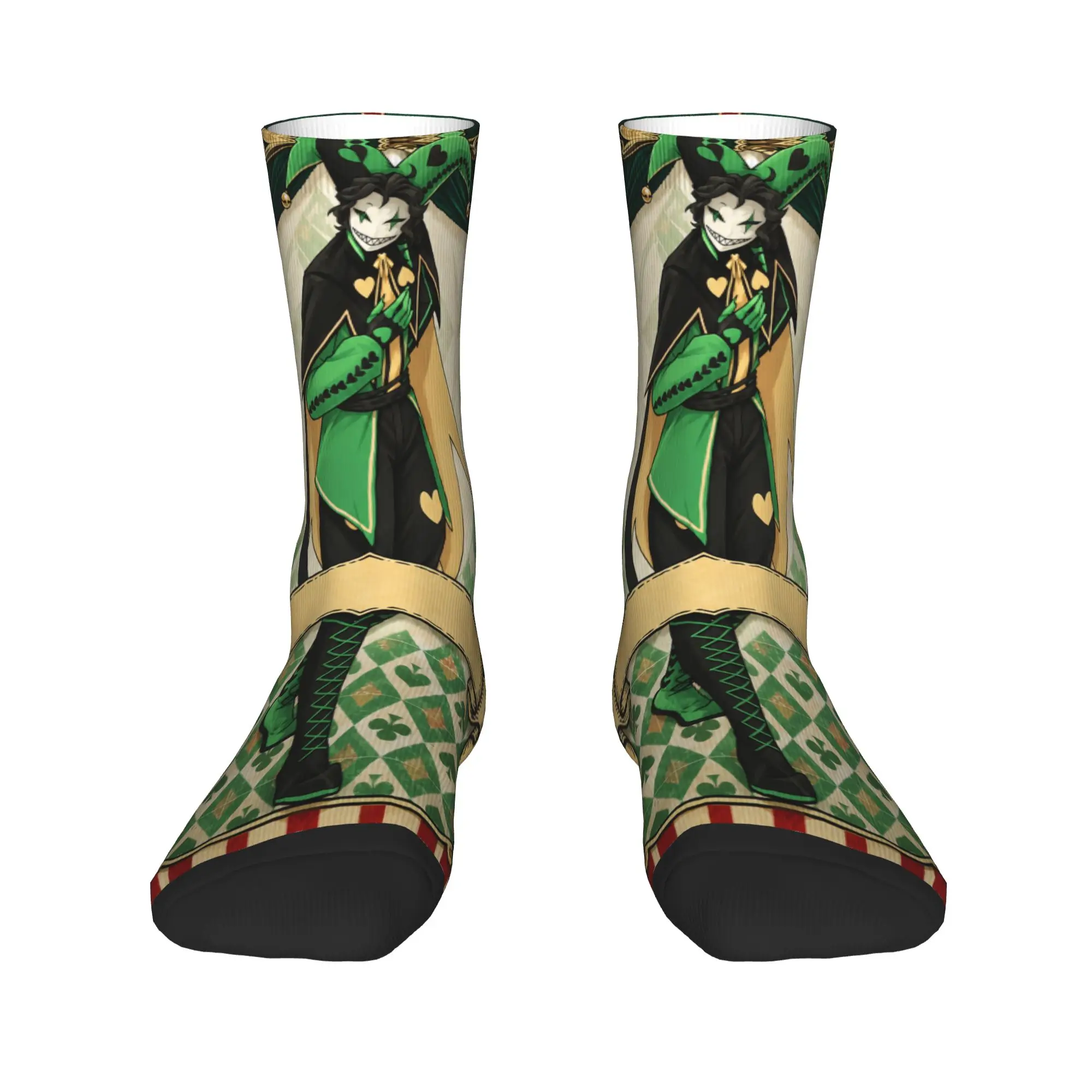 Freak Circus Vintage Card Stockings Unisex Men  Socks Soft Harajuku Socks Autumn Climbing Anti Bacterial Printed Socks Gift