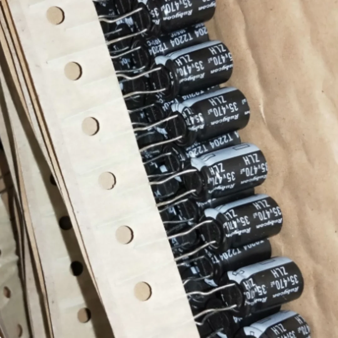 470UF 35V Japanese Ruby capacitor 35V470UF 10*16 ZLH high-frequency low resistance pin bend