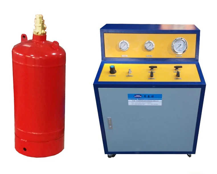 Automatic FM200 Booster Pump CO2 Fire Extinguisher Filling Machine