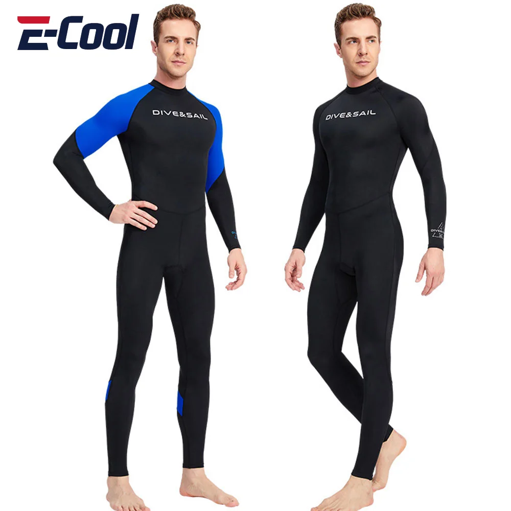 Adult Surfing Wetsuit Men's Lycra Sunscreen Fabric Swimwear Thin Diving Suit Nylon Full Body Snorkeling Body Suit