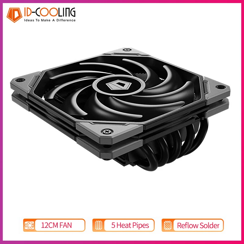 

ID-COOLING IS-50X V3 5 Heat Pipes Processor CPU Cooler Radiator For AM4 AM5 LAG1700/1200 PWM Fans 120mm Low Profile Air Cooler