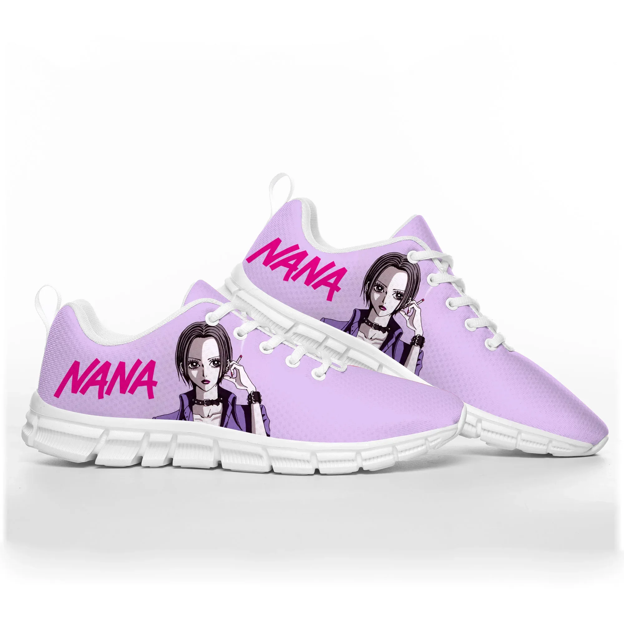 Manga NANA Osaki Komatsu Sports Shoes Mens Womens Teenager Kids Children Sneakers Casual Custom High Quality Couple White Shoes