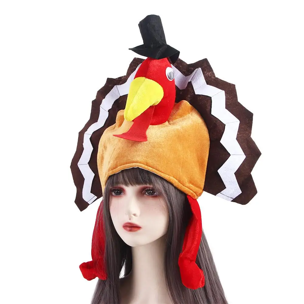 

Christmas Turkish Hat Chicken Leg Festive Decoration Carnival Party Hat Turkey Hat Festival Costume Chicken Feet Cute Caps