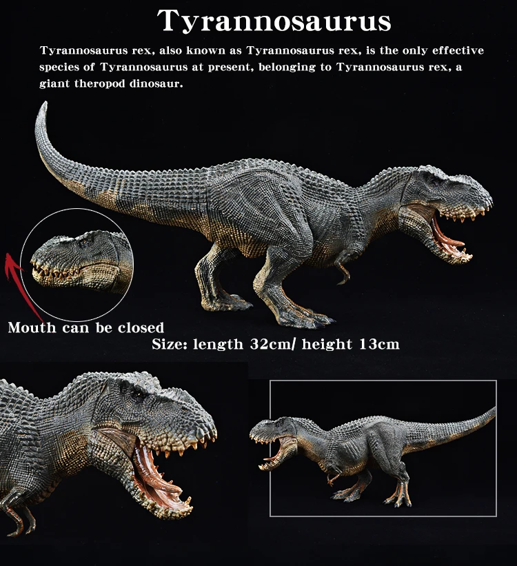 Prähistorische Jurassische Dinosaurier Mosasaurus Saichania Tyrannosaurus Rex Tiermodelle Actionfiguren PVC Hochwertiges Spielzeug für Kinder – Detail 6