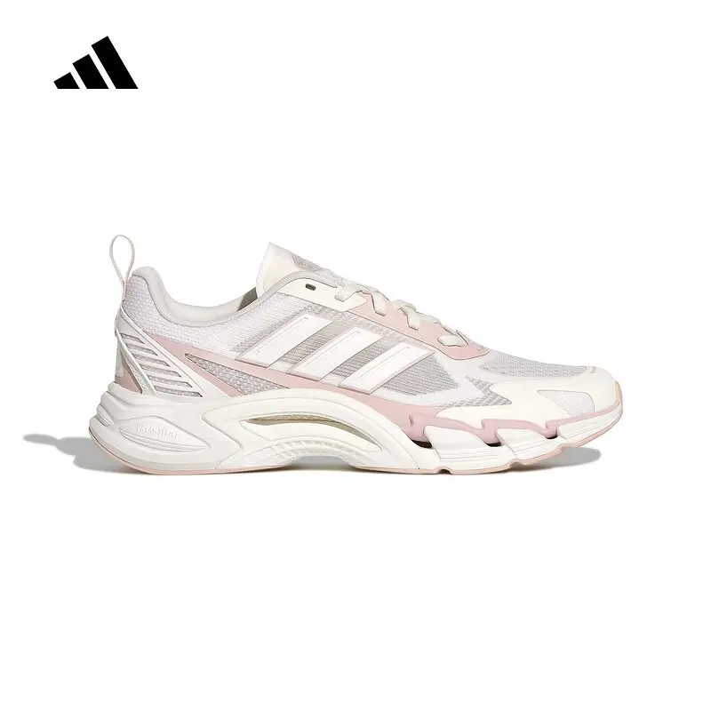 Zapatillas de running retro gruesas adidas para mujer KJ1709 Blanco Rosa