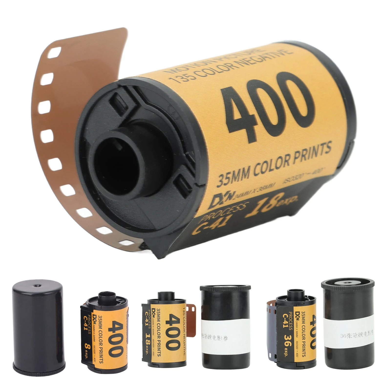 Película de color para cámara Alta nitidez ISO 320‐400 Cámara de contraste medio Película negativa en color Alta definición 35 mm para 135 cámaras