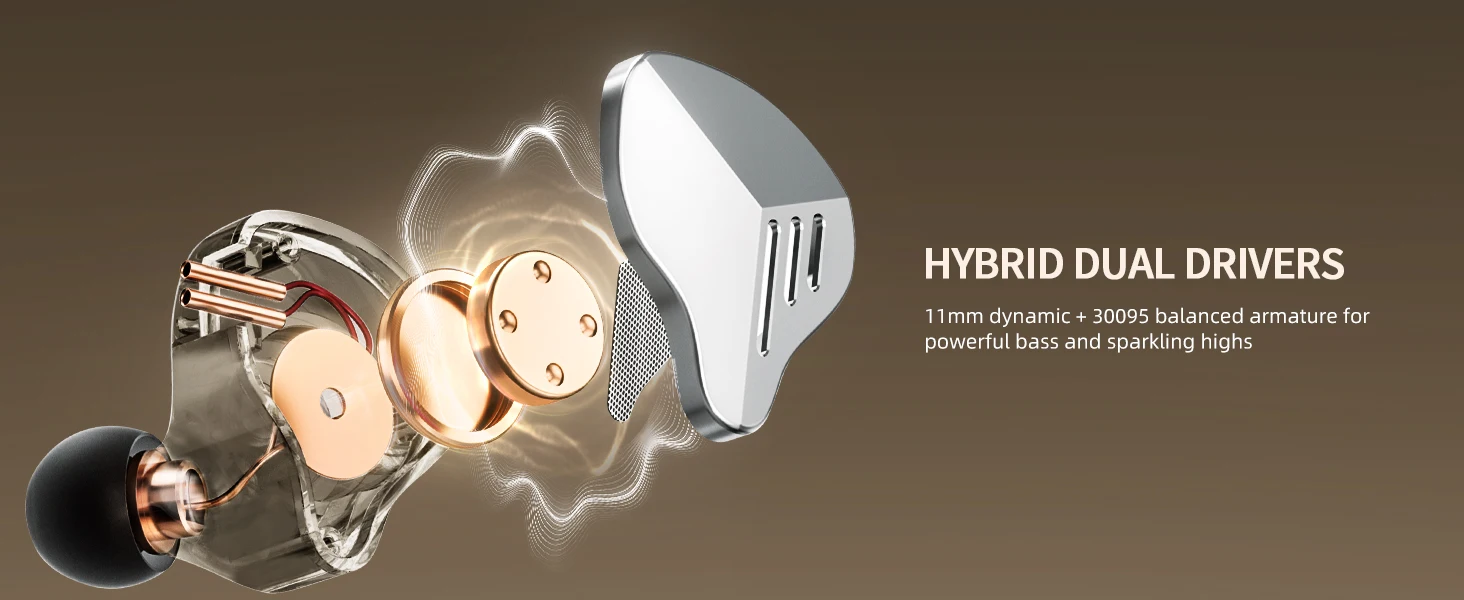 HiFi Walker A20 Pro In-Ear-Monitor für H2, H20 Pro MP3 1BA+1DD Hybrid-Treiber, Abnehmbares Kabel, Geräuschisolierend mit Klarem Vokal – Detail 4