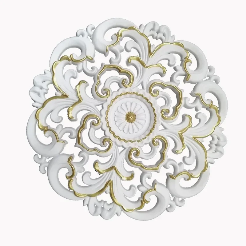 European hollowed-out lamp base background decoration ceiling chandelier pool floral furniture Lighting decor