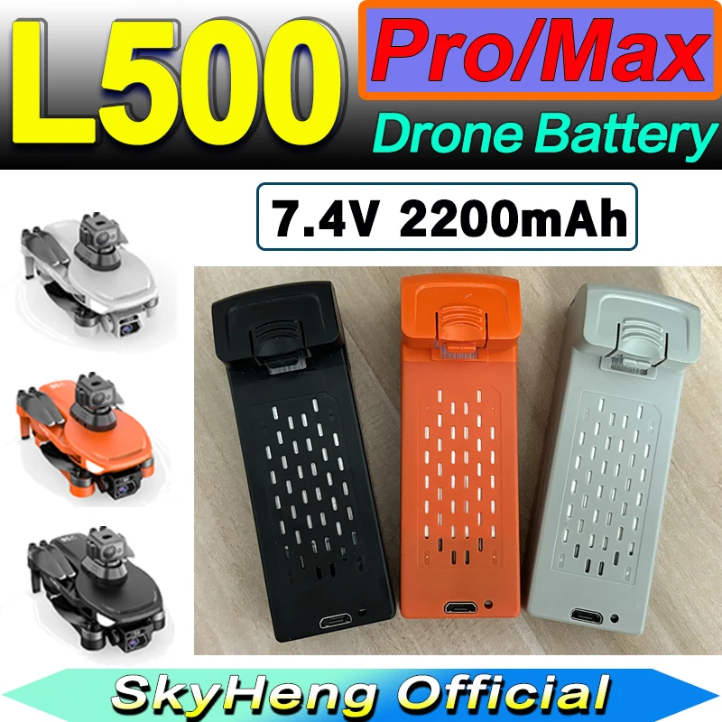 Original LYZRC L500 ProMax 4K Professional Drone Battery Parts 7.4V 2200mAh For L500/L500 Pro Battery Accessories Parts