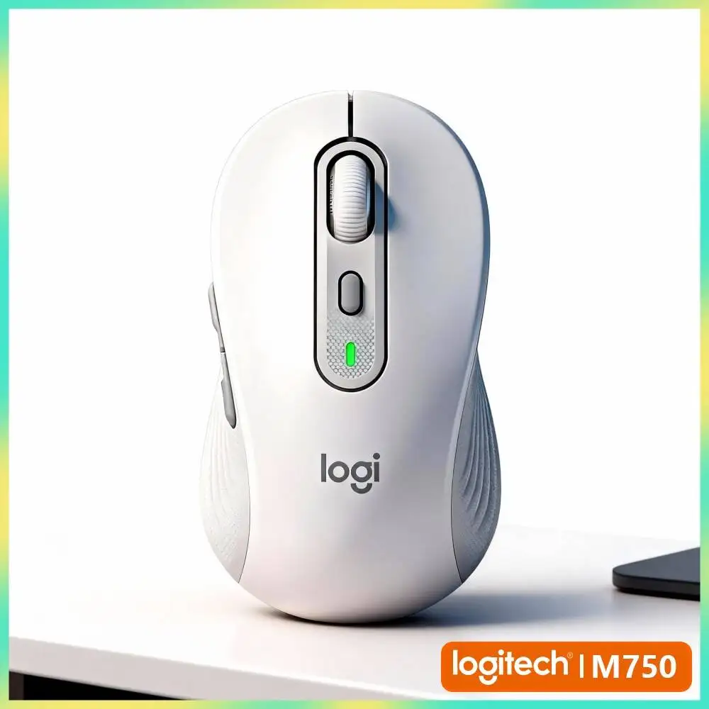Silent M750 Wireless Mouse - 4000 Adjustable DPI Levels, Dual Connection, Recycled Eco Body, Home Study Pick Tool