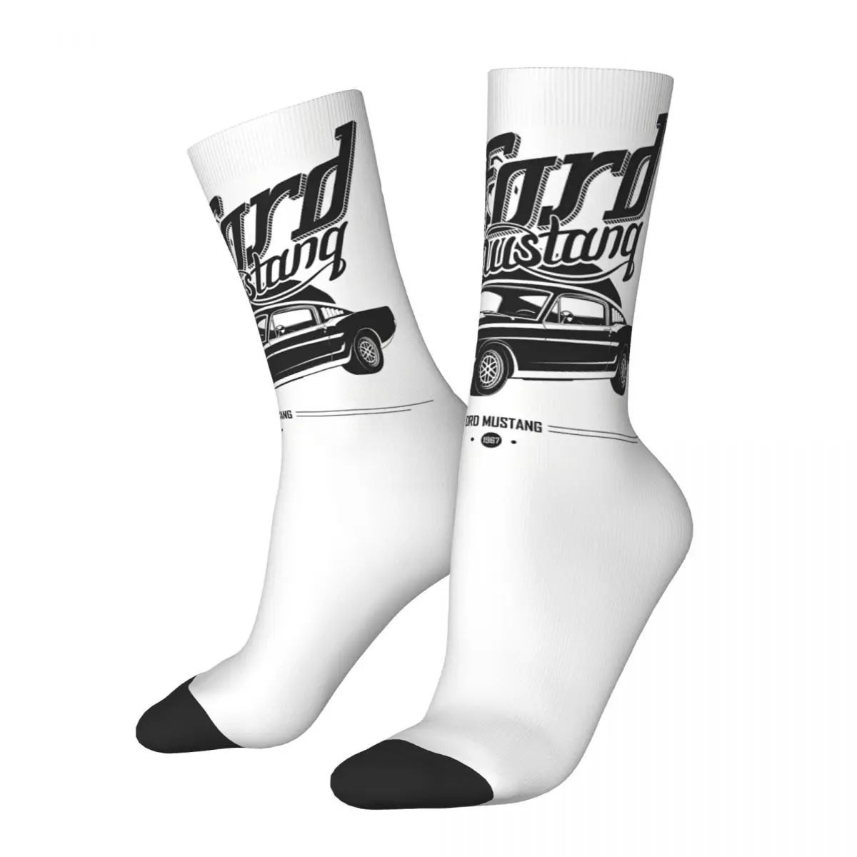 Fords Mustang Stockings car Design Trendy Socks Winter Anti Sweat Socks Men Running Sports High Quality Socks