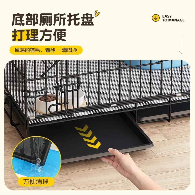 One family indoor villa large free space cat litter cat toilet does not occupy a cage