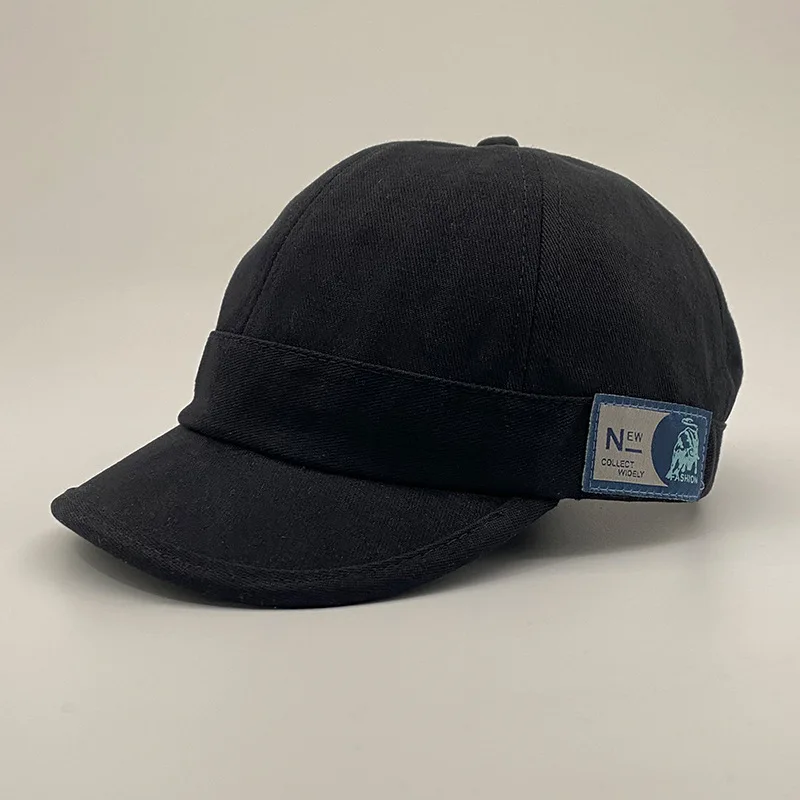 Czapki z daszkiem z krótkim rondem dla kobiet Mężczyźni Bawełniany kapelusz przeciwsłoneczny z regulowanym daszkiem Unisex Outdoor Sports Hip Hop Cap