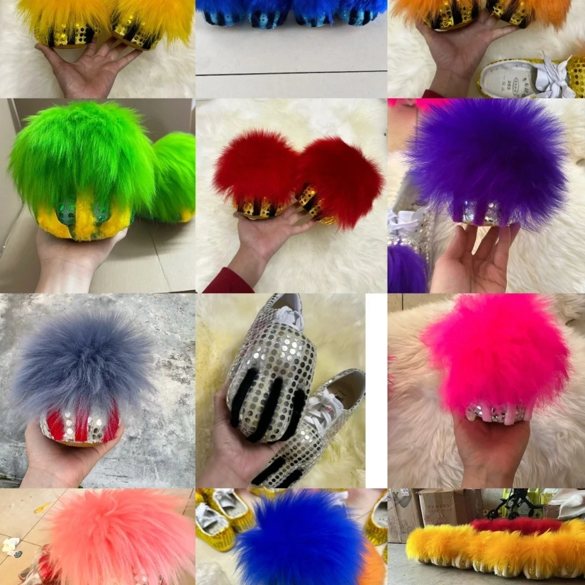 Adult Lion Dance Shoes Cosplay Chinese Kid Boy Girl Children Folk Art Wool Southern School Stage Pair  Birthday Gifts Halloween