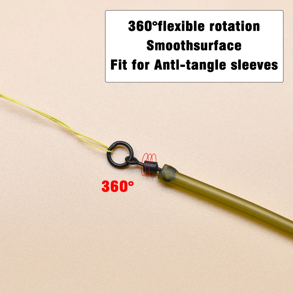 MNFT Anillo flexible cambio rápido aparejos pesca carpa - imagen 3