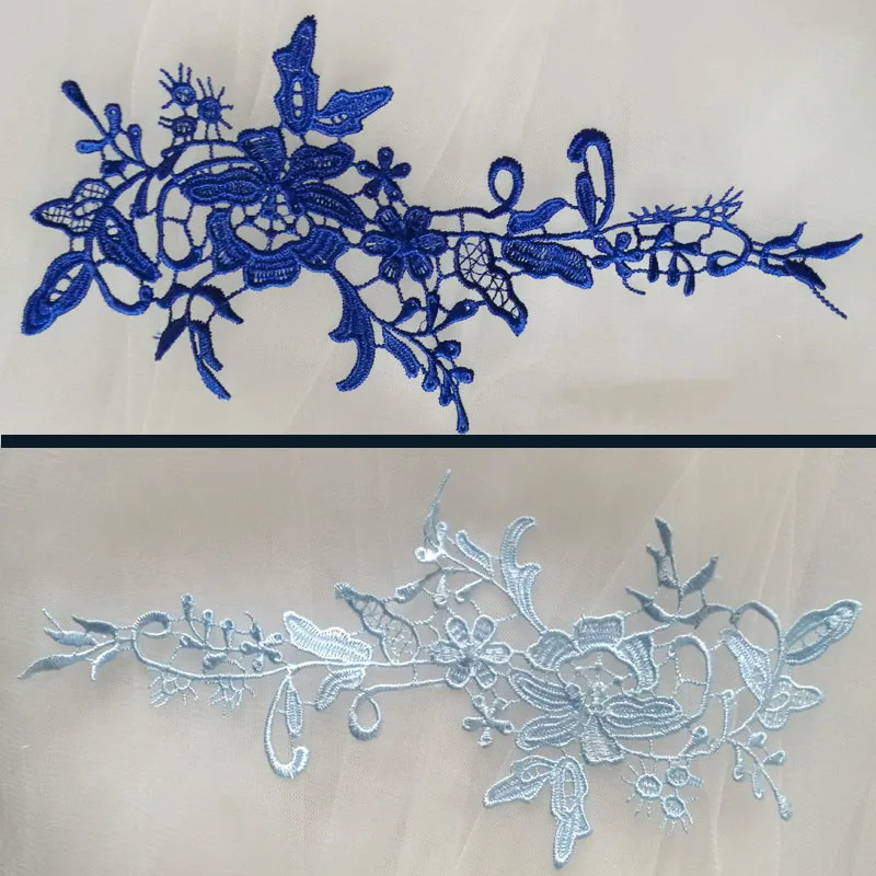 Water Soluble Lace Collar, Neckline Applique Trims, Sewing Craft, New Arrival, Fashion, RS2110, 20 Pcs/10Pair