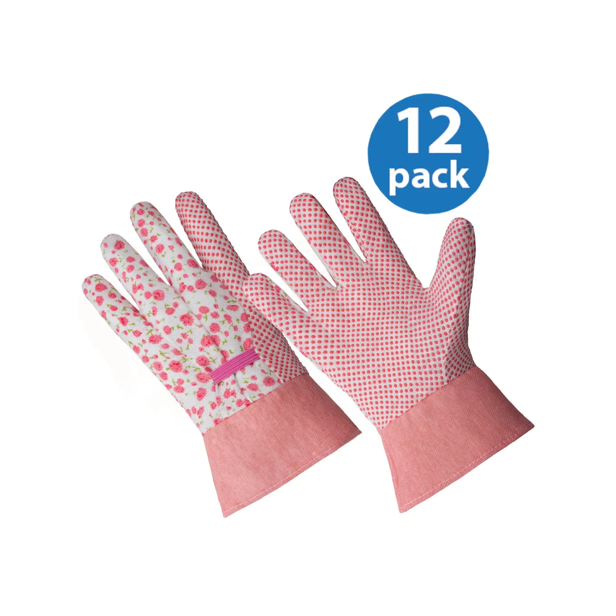 

CT7611-S/M-12PK, женские перчатки из полиэстера/хлопка, ладонь с пунктирной рукояткой из ПВХ, манжеты с ремешком, 12-парная ценная упаковка