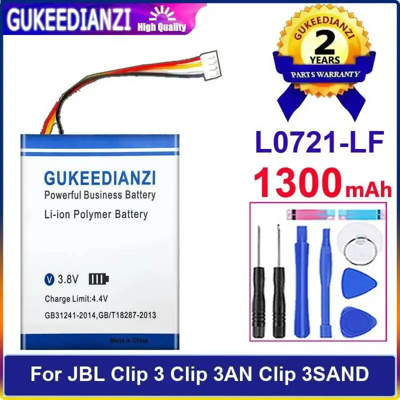 

High-Efficiency For Jbl Clip 3 3AN 3SAND L0721-LF Bluetooth Speaker Battery 1300Mah