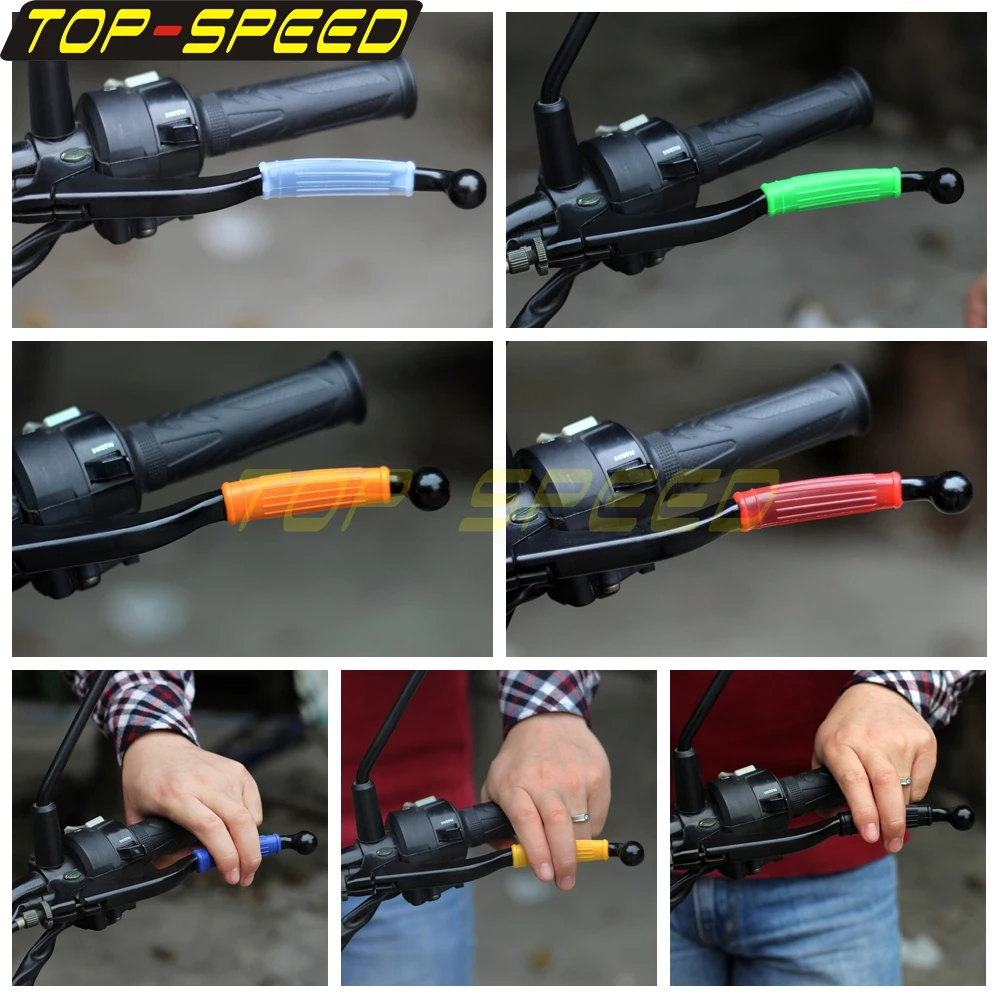 Motorcycle Handgrip Guard Soft Anti-slip Handle Silicone Cover Accessories Motorbike Brake Clutch Lever Cover Handlebar Grips