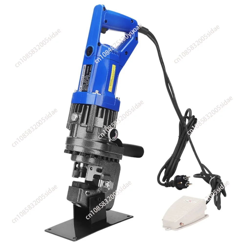 Electric Hydraulic Punching Machine Electric Punching Tool Hydraulic Piercing Press Angle Iron Puncher 220V