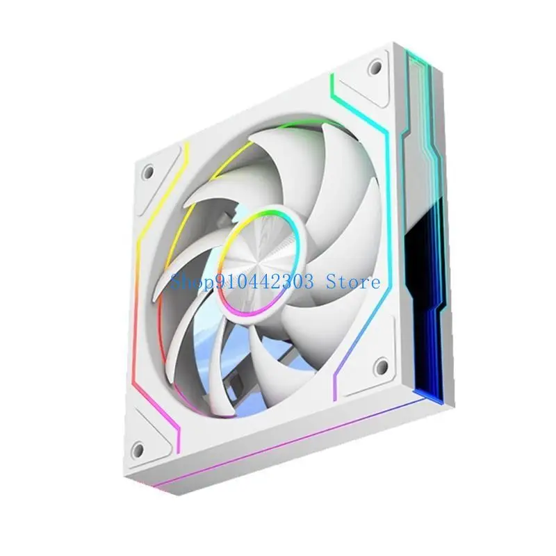 

652F 120-мм вентилятор Infinitys Mirror ARGB для ПК, эффективное охлаждение, ШИМ-управление, 600, 1800 об/мин для игровых и