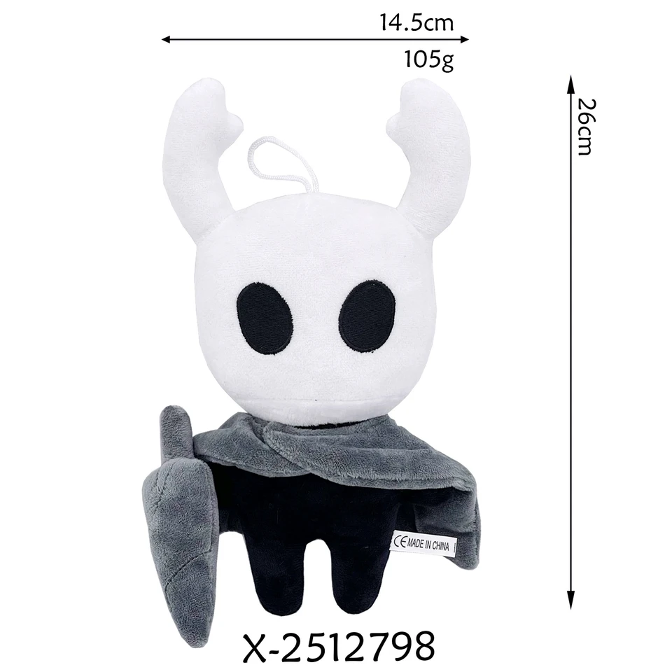 Peluche Hollow Knights – Lot De 3 Figurines Grimm Nail 30 Cm – Poupée Douce Et Rebondie – Décoration Ou Câlin