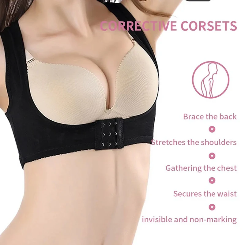 Invisible Women Chest Posture Corrector Belt Back Shoulder Support Brace Posture Correction for Health Body Shaper Corset