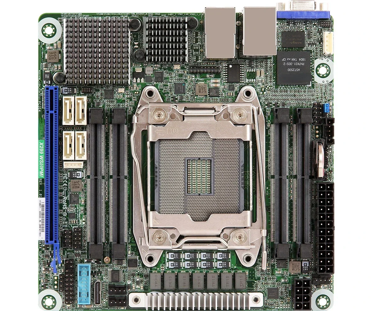 Hot selling item Workstation Motherboard X299 WSI Supports Lga2066 Core X-Series I9 10 Generation