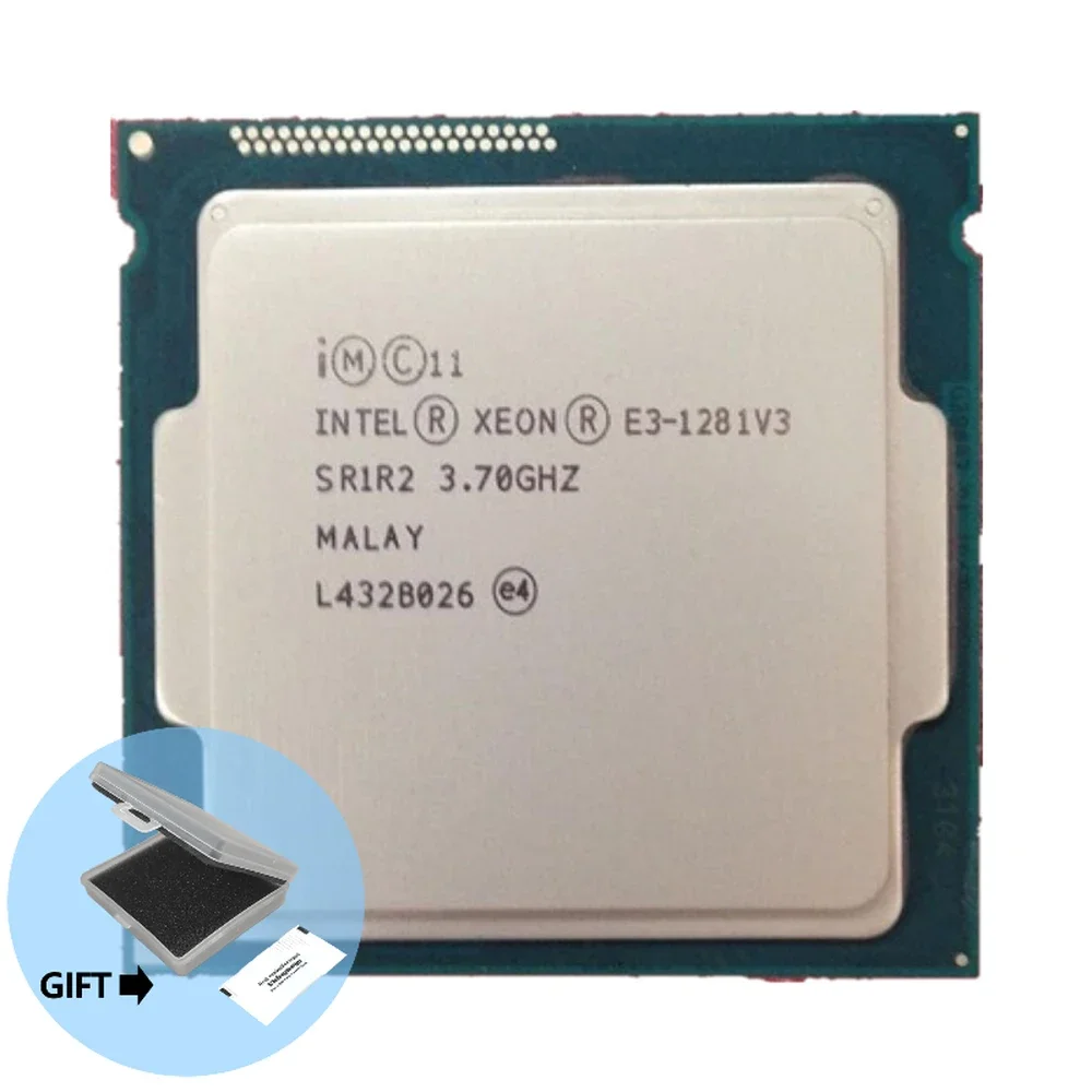 

Intel Xeon E3-1281v3 E3 1281v3 E3 1281 v3 3.7 GHz Quad-Core Eight-Thread CPU Processor L2=1M L3=8M 82W LGA 1150