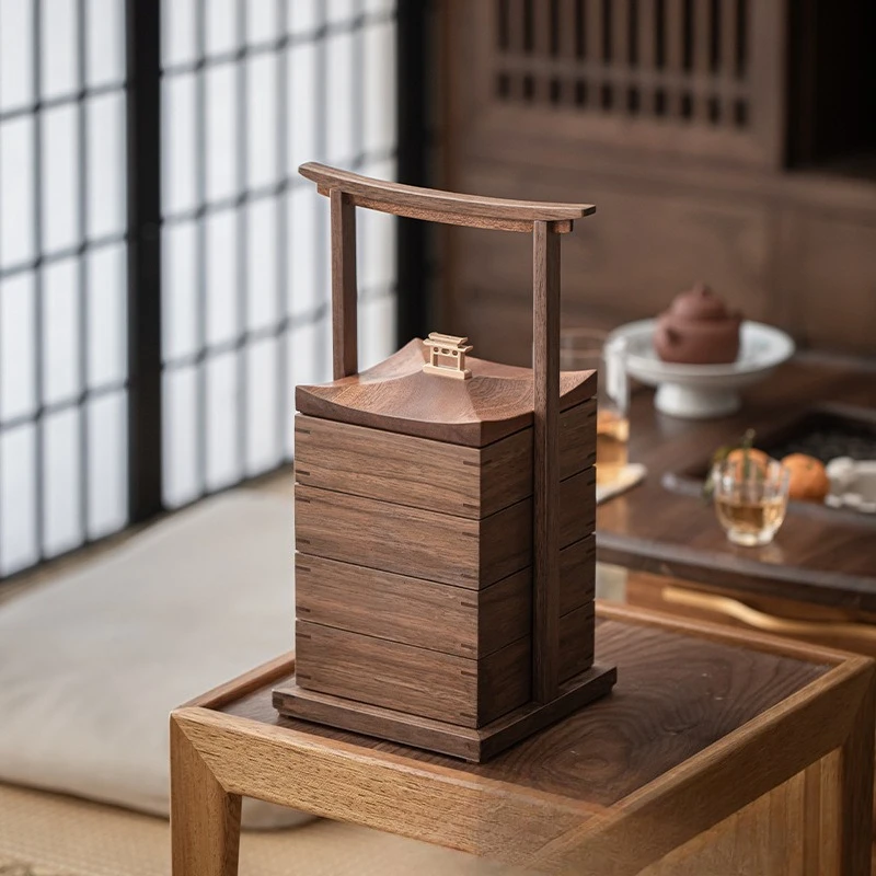 Merchandise Chinese Portable Box Desktop Storage Box Convenient Multi-layer Coffee Coffee Refreshment Box Holiday You Are Me